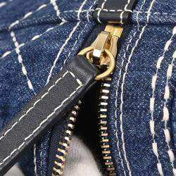 Pre Owned حقيبة شانيل دنيم زرقاء فانتي 2 طريقتين يد