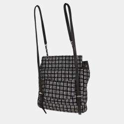 Pre Owned Chanel Black Tweed Urban Spirit Backpack