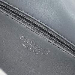 Pre Owned حقيبة شانيل حزام كتف غطاء كامل رقم 5 غلق بدور ضوء أزرق صوف