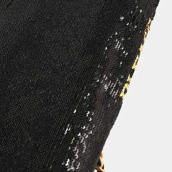 مملوكة مسبقًا حقيبة شانيل سوداء ترتر تجرؤ على الإزعاج للكتف