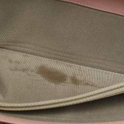 Pre Owned محفظة شانييل سحاب ملتف جلد زهري فاتح سي سي تايملس