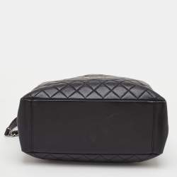 مملوكة مسبقًا Chanel Black Quilted Caviar Leather GST Shopper Tote