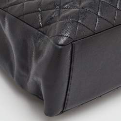 مملوكة مسبقًا Chanel Black Quilted Caviar Leather GST Shopper Tote