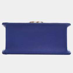 مملوكة مسبقًا Chanel Blue Small Chevron Calfskin Envelope Flap