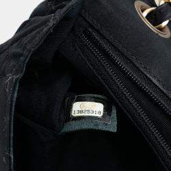 مملوكة مسبقًا حقيبة شانيل كلاسيك رفرف مفرد متوسط من نايلون مبطن وردي أسود أحمر إصدار محدود