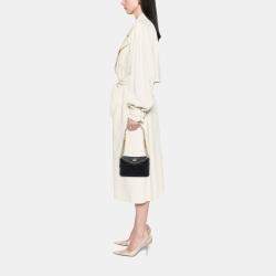 Pre Owned حقيبة كتف سلسلة شانيل ضفائر CC سوداء جلد حملان