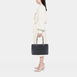 Pre Owned Chanel Black Caviar Grand Shopping Tote XL