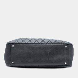 Pre Owned Chanel Black Caviar Grand Shopping Tote XL