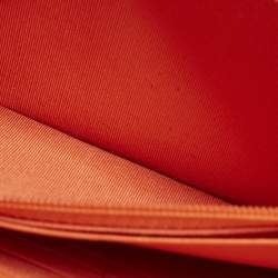 Pre Owned محفظة شانيل جلد برتقالي 19 بسلسلة