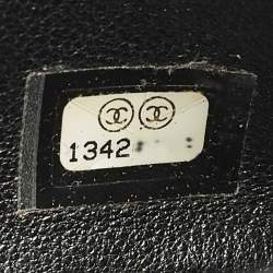 Pre Owned Chanel Classic Single Flap Maxi Black Caviar Quilted Leather Bag