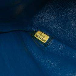 Pre Owned Chanel Blue Reissue 2.55 Quilted Denim Double Flap 226