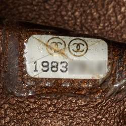 Pre Owned Chanel Reissue 2.55 226 Metallic Brown Quilted Aged Leather Flap Bag