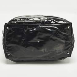 Pre Owned Chanel La Pausa Black/White Coated Canvas Shopper Tote