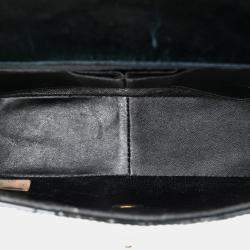 Pre Owned حقيبة فردية مستقيمة شانيال سي سي مبطن براءة سوداء