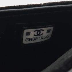 مملوكة مسبقًا حقيبة سلسلة شاني ل تشانيل كويلتد قطيفة سوداء سي سي شرق غرب