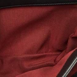 Pre Owned حقيبة شانيل قلاب أكورديون لؤلؤ سي سي جلد مبطن سوداء صغيرة