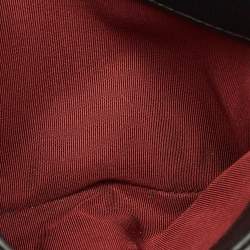 Pre Owned حقيبة شانيل قلاب أكورديون لؤلؤ سي سي جلد مبطن سوداء صغيرة