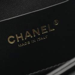 Pre Owned حقيبة كتف شانيل ماتيلاسيه من جلد البقر المحبب باللون الأسود