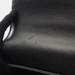 Pre Owned حقيبة كتف شانيل ماتيلاسيه من جلد البقر المحبب باللون الأسود