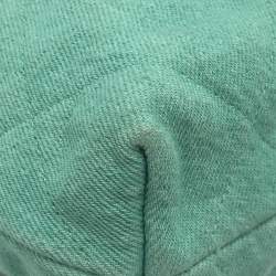 Pre Owned حقيبة شانيل ماتيلاسي شانيل 22 سلسلة كتف/يد صغيرة جينز تركواز وأخضر