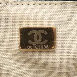 مملوكة مسبقًا حقيبة كتف شانيل دوفيل قماش وجلد سوداء بحجم مزدوج كبير