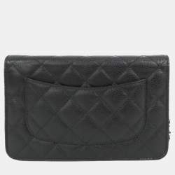 Pre Owned محفظة شانيلاين كلاسيك تايمليس بسلسلة