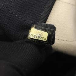 Pre Owned Chanel Coco Mark Camellia Tote Bag Coated Canvas And Leather Black Beige