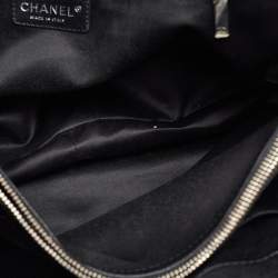 Pre Owned Chanel Black Quilted Caviar Leather GST Shopper Tote