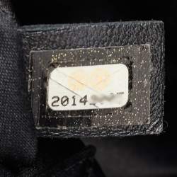 Pre Owned Chanel Black Quilted Caviar Leather GST Shopper Tote