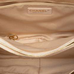 Pre Owned حقيبة يد شانيل جراند شوبينج كافيار بنية اللون