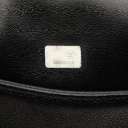 Pre Owned Chanel Black CC Caviar Chain Tote