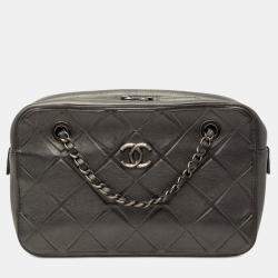 Pre Owned Chanel CC Embossed Calfskin Propeller Camera Bag