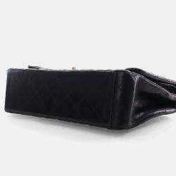 Pre Owned Chanel Maxi Black Lambskin Classic Double Flap Bag