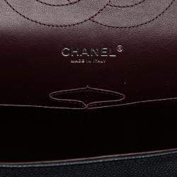 Pre Owned Chanel Black Jumbo Classic Caviar Double Flap