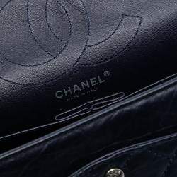 مملوكة مسبقًا Chanel Blue Quilted Aged Calfskin Reissue 2.55 Double Flap 226