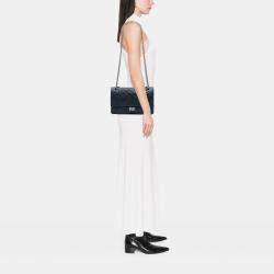 مملوكة مسبقًا Chanel Blue Quilted Aged Calfskin Reissue 2.55 Double Flap 226