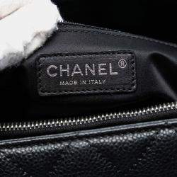 Pre Owned حقيبة تسوق كبيرة شانيل كافيار أسود