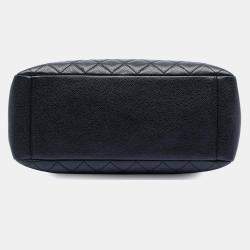 Pre Owned حقيبة تسوق كبيرة شانيل كافيار أسود