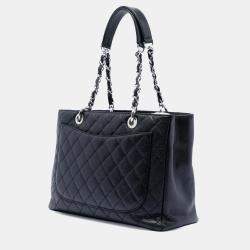 Pre Owned حقيبة تسوق كبيرة شانيل كافيار أسود