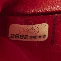 Pre Owned Chanel Reissue 2.55 Red Quilted Aged Leather Belt Bag