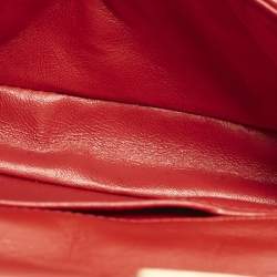 Pre Owned Chanel Reissue 2.55 Red Quilted Aged Leather Belt Bag