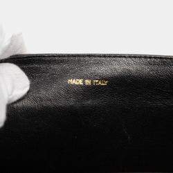 Pre Owned حقيبة شانيل جلد الحمل مبطن كامل الطية سي سي سوداء