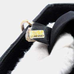 Pre Owned حقيبة شانييل تسوق صغيرة كافيار سوداء