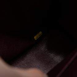 Pre Owned حقيبة شانيل غطاء مزدوج كلاسيك جلد حملان أسود جامبو