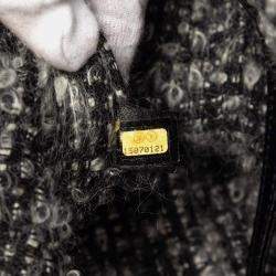 Pre Owned حقيبة تسوق شانيل توييدي جلد عجل أخضر CC مبطنة