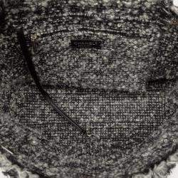 Pre Owned حقيبة تسوق شانيل توييدي جلد عجل  أخضر CC مبطنة