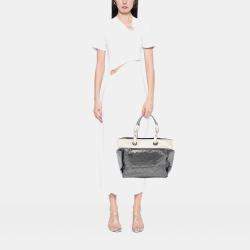 مملوكة مسبقًا Chanel Large Bicolor Quilted Coated Canvas Paris Biarritz Tote