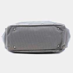 مملوكة مسبقًا Chanel Large Bicolor Quilted Coated Canvas Paris Biarritz Tote