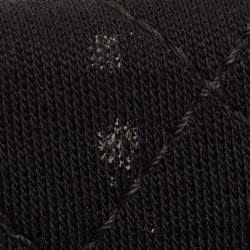 مملوكة مسبقًا حقيبة شانيال قلاب مزدوج 225 كلاسيك 2.55 ريإيشو قماش مبطن أسود