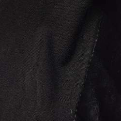 مملوكة مسبقًا حقيبة شانيال قلاب مزدوج 225 كلاسيك 2.55 ريإيشو قماش مبطن أسود